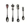 4 tipos Crown Cat Wand Love Shape Dabber Dab Wax Tool Dry Herb Dab Rigs LELO DE METAL DE ZINC COM COMPLETA DE DIAMIA