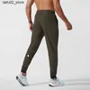 Men's Pants Mens LL Jogger Long Pants Sport Outfit Quick Dry Drawstring Gym Pockets Sweatpants Trousers Mens Casual Elastic Waist fitness Q240417