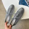 Scarpe casual vichelo ins cuoio cuoio cuoio estate sneaker in stile tessere tondo tondo con latta con il fondo di fondo intagliato in argento donne vulcanizzate