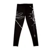 Pantaloni attivi intricati mezza mezzaluna luna con dragonfly tatuao design leggings gambe sport jogger alta donna femminile