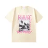 camiseta masculina camisa de designer rhude mens