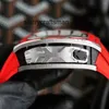Men Watch Strap Top Fashion White Mechanical Brand Rubber New Automatic Red Self Case Winding Sweeping With