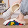 Slippers Men Slipper Winter Cotton Casal de algodão interno Casual Sapatos Casual Man Man Eva Slide