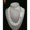 Big Size VVS Moissanite Cuban Link Chain Hip-Hop Raper zanger Mens Fashion Jewelry ketting Moissanite ketens met certificaat