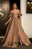 Party Dresses Kybeliny Dazzling Prom A-line Sweetheart Lacing Up Puffy Sleeves Evening Gowns Vestidos De Fiesta Made To Order