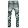 Jeans Denim Männer Mode alte Hosen regelmäßige Passform gerade gerissene Markenhosen Einfach Plus Size 240403