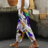 Calças femininas Primavera Parrot Prind Prind Women Women Trendy Loose Casual Y2K Streetwear Holiday Quality Troushers Roupfits elegantes elegantes