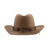 Bérets Chapeaux pour femmes Cowboy Hat Men Western Cowgril Big Taille 60cm Capes de jazz Band Cow Beld Khaki Street Sombreros de Mujer