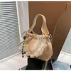 TOTES Youdeyisi Bucket de style chinois Sac pour femmes: sac à main en perles sac de mode haut de gamme Sac messager simple