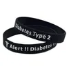 Jelly 1Pc Diabetes Type 2 Sile Rubber Wristband Carry This Mes As A Reminder In Daily Life Drop Delivery Jewelry Bracelets Dhlpg