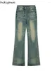 Damesbroeken 2024 Bottoms Vintage Wide Been For Women Fashion Jeans Streetwear Tunic Denim broek Straight Casual Pantalon Femme