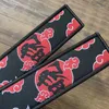 Keychains IYPC Lonyards 1pc 2pcs 3pcs Set Vente à double face broderie Akatsuki Red Cloud Tag Tag Keychain Motorcycle Accessoires en gros D240417