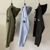 Tasarımcılar Erkek Ceketler İlkbahar ve Sonbahar Kapşonlu Cp Ceket Çok Cep Lens Dekorasyon Pamuk Malzeme Erkekler Günlük Fermuarı İnce