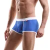 Underpants Mesh Breathable Underwear Men's Sexy Comfort Pants Boxer Calzoncillos 2024 Cueca Masculina