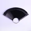 50st Black/Natural/Transparent Nail Art Practice Display Tools False Nail Tips Fan Form Polish UV Gel visar verktyg