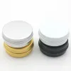 1oz / 30ml 100pcs Aluminium Cosmetic Bottle Vis couvercle rond Pottes en aluminium Balm à lèvres vide