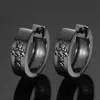Real D Color VVS1 Moissanite Clip Earrings for Women Men Solid 925 Silver Black Diamond Hoops Earrings Fine Jewelry
