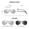 CAPONI Driving Pochromic High Quality Sunglasses Polarized Classic Brand Sun Glasses for Men De Sol Masculino BS8722 240322