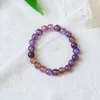 Bracciale di cristallo viola rosa che avvolge il dito femminile morbido wen che suona perle Buddha Piatto di decompressione studente