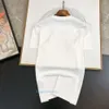 Camisas de hombre Tamisa de diseñador Men Brand Blanco Blanco Camina corta Camiseta de lujo Tallas de camiseta Tamaño de camiseta XS-4XL Camiseta de verano