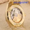 Fancy AP Wrist Watch Royal Oak Series 15451BA Original Diamond Blue dial Mens and Womens Unisex Fashion Leisure Business Sports Machinery Watch