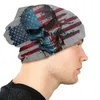 Berretti grigio cranio da berretto a sottile berretto da esterno USA Skullies berretti sci morbidi cappelli in cofano morbido