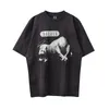 Gray Tees t-shirts Summer Vintage Men Women Gedrukte tops Tee Real Pics 2024