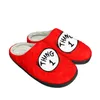 Terlik Anne Her Şey Kırmızı 1 2 Ev Pamuk Özel Erkek Kadın Sandaletleri Peluş Peluş Sıradan Sıcak Ayakkabılar Termal Sarpma