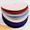 Bérets Bérètes en laine coréenne pour femmes Soft Retro Femme Couleur solide épaisse Couchons de marche élégants Chapeaux de peintre français chaud chaud chaud D24417