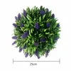 装飾的な花のための人工的なラベンダートピアリーボールプレミアムプラスチック素材リアルなデザイン適切なさまざまな機会
