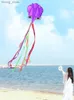 Yongjian Kite 3d Octopus Kite avec longue queue colorée pour les adultes avec une longue queue longue pour la plage ou le parc par Yongjian Kite Y240416