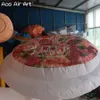 wholesale 5mH Giant Standing Inflatable Cook Model Inflatable Chef Character with Pizza for Restaurant Promotions Opening