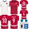 2024 Euro-Pokal Serbien Fußball 20 Sergej Milinkovic-Savic-Trikot 13 Erhan Masovic 22 Sasa Lukic 8 Luka Jovic 9 Aleksandar Mitrovic Football Shirt Kits Nationalmannschaft