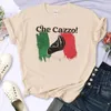 Frauen T -Shirts Italiano Tee Frauen Grafikhemd Mädchen Streetwear Manga Designer Kleidung