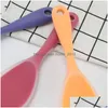 Cucchiai a colore puro colore sile cucchiaio riso domestico pala non stick tavoli appesi cucina utensile da cucina yfa1939 consegna goccia giardino da pranzo dh2sl