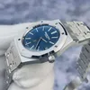 Designer Watch Luxury Automatic Mechanical Watches Style 16202st Disc Blue Disc en acier inoxydable Matériau Ultra-Thin Mens 39 mm Mouvement de mouvement montre