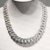 Modeschmuck Neues maßgeschneidert 18 mm 22 Zoll 925 Silber vereisert D -Farbe Moissanit Diamond Kette für Männer