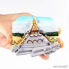 Lodówka magnesy lodówki Pamięć Bhutan Vietnam Laos Myanmar Cambodia 3D Fridge Magnet Modelowanie światowej pamiątki turystyki