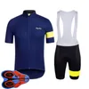 Cykeltröja sätter Rapha Team Summer Mens Set Short Sleeve Shirts Bib Shorts Suit Racing Bicycle Uniform Outdoor Sports Outfits Ropa Otqmv