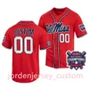 Drew Pomeranz Ole Miss Rebels Baseball Jersey Doug Nikhazy Anthony Servideo Aaron Barrett Lance Lynn Mike Mayers Custom Stitched Ole Miss Jerseys