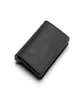 Smart Wallet 2021 Boîte du support de vol en cuir authentique Popup d'embrayage mince pour les affaires Men5071411