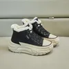 Scarpe casual Versione moda Versione di moda Small White Women Spesse con un aumento di stivale sneaker anti -slitta