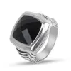 Designer David Yurma Bracelet Bracelet de bijoux xx Square Similaire 14 mm Ring de bouton de câble classique populaire 253
