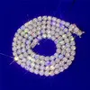 Custom 2mm 3mm 4mm 5mm 6.5mm Width Pass Diamond Tester Silver S925 Iced Out Jewelry Tennis Chain Moissanite