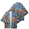 Vêtements ethniques Summer Kimono japonais pour hommes / femmes HARAJUKU PAISLEY MODÈLE COMMENTAIRES CHEMIS CHEAUX CHAMTS BATTOW
