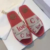 Fashionable luxury designer sandals slippers cork flat bottoms fashionable summer slippers the most popular beach classic womens slippers