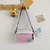 Sacs à bandouliers Femmes Fashion Patchwork Sac Hit Couleur Canvas Ladies Mini Téléphone Small Messenger