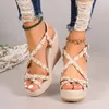 Sandalen dames modehelling hiel dikke zool waterdicht platform parel Roman sexy schoenen zomer