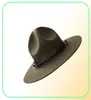 X047 US Marine Corps Wool Wool Fe Hats قابلة للتعديل الحجم الصوفي القبعات الخضراء القبعات Fe Hat Men Fashion Womens Church Hats 2112274731611