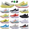 Hokkas One Bondi 8 Clifton 9 Buty do biegania dla mężczyzn Women Carbon x 2 x3 Mach x Mach Challenger 7 Triple Biel Black M Speadgoat 5 Szerokie trenerzy Stinson 6 ATR Sneakers